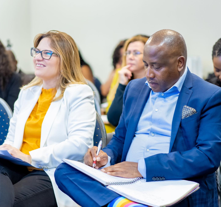 People attending a business conference
